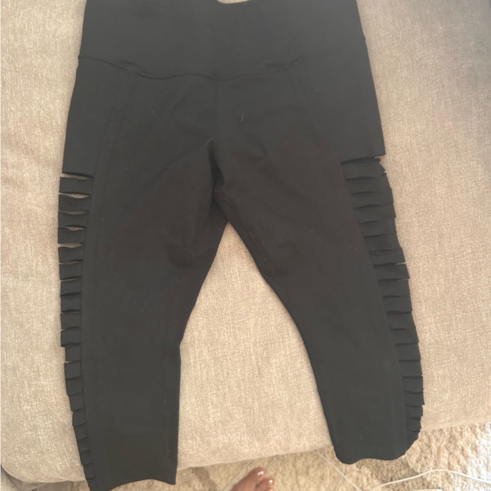 Alo Black Leggings with cutout Detail